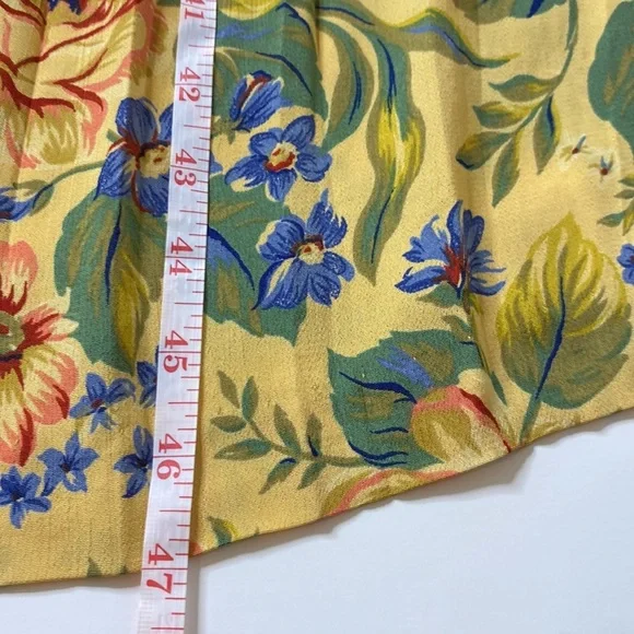 Vintage Y2K Donna Ricci Floral Midi Dress With Bow Tie Back & Pleated Skirt M - Picture 14 of 14